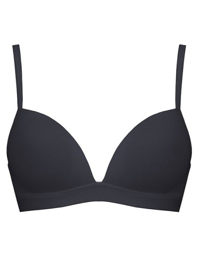 Бюстгальтер без каркасов Lormar TRIANGOLO EXTRA COTTON nero, Цвет: nero (черный), Размеры: 70B, изображение 2