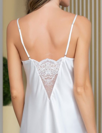 Сорочка женская шелк Mia-Amore AURELIA 3891 белый, Цвет: белый, Размеры: M, изображение 6