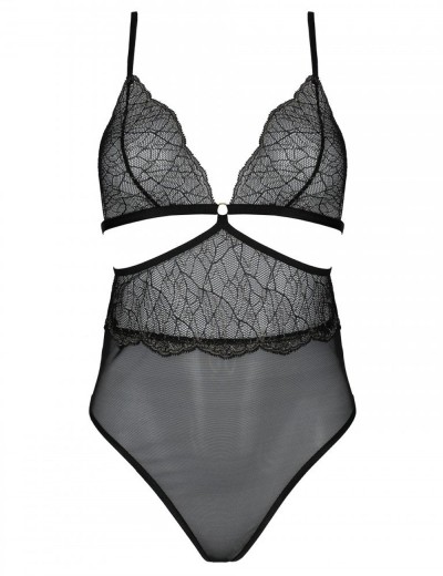 Откровенное боди Passion AMBERLY BODY black, Цвет: черный, Размеры: 4XL/5XL, изображение 4