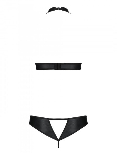 Откровенный комплект Passion MALWIA SET WITH OPEN BRA black, Цвет: черный, Размеры: 4XL/5XL, изображение 4 Откровенный комплект Passion MALWIA SET WITH OPEN BRA black, Цвет: черный, Размеры: 4XL/5XL, изображение 4