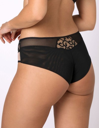 Трусы бразилиана Subtille ADELINA brazilian, Цвет: черный+телесный, Размеры: M, изображение 2