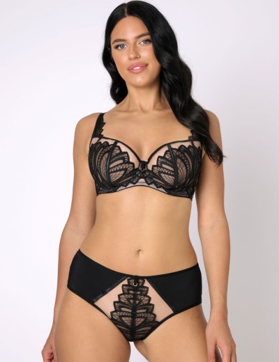 Трусы бразилиана Subtille MELISSA brazilian, Цвет: черный+мокка, Размеры: S, изображение 3