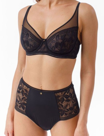 Мягкий кружевной бюстгальтер Coquette Revue IMPRESSIVE 81109-06, Цвет: черный, Размеры: 70D, изображение 2