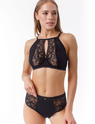 Кружевной бралетт на косточках Coquette Revue IMPRESSIVE 90109-06, Цвет: черный, Размеры: 70C, изображение 4