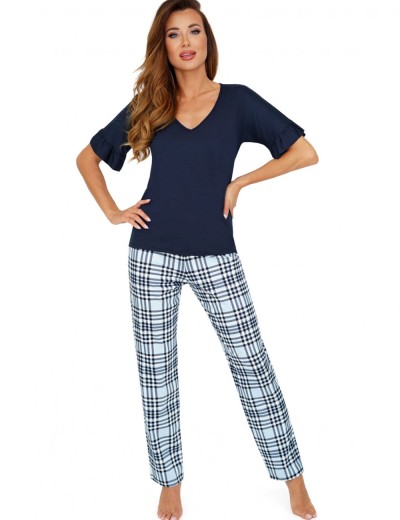 Пижамный комплект из хлопка Donna LORETTA pyjamas blue, Цвет: синий, Размеры: S, изображение 2