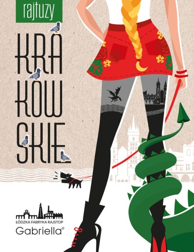 Модные колготки с рисунком Gabriella 661 KRAKOWSKIE 20/60 den чёрный, Цвет: чёрный, Размеры: 2, изображение 5