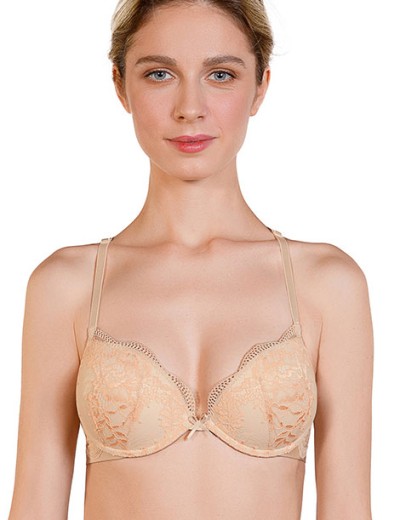 Комплект пуш-ап и бразилиана Mioocchi LUNA 777676 avorio/oro, Цвет: avorio/oro, Размеры: 70B, изображение 4