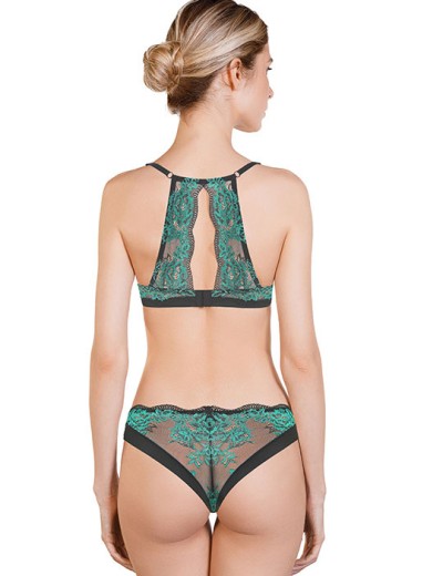 Комплект пуш-ап и бразилиана Mioocchi LUNA 777676 grigio/verde, Цвет: grigio/verde, Размеры: 70B, изображение 2