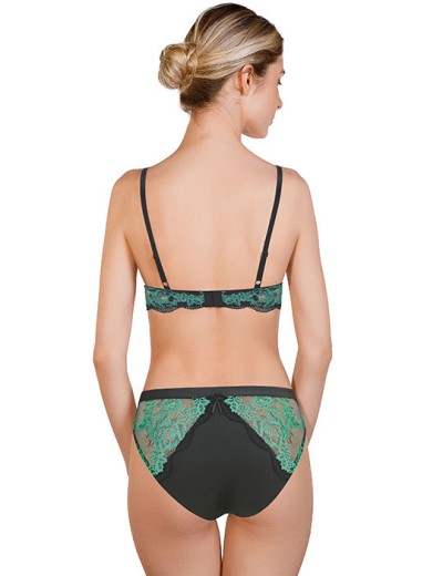 Комплект балконет и слипы Mioocchi LUNA 777777 grigio/verde, Цвет: grigio/verde, Размеры: 70B, изображение 2