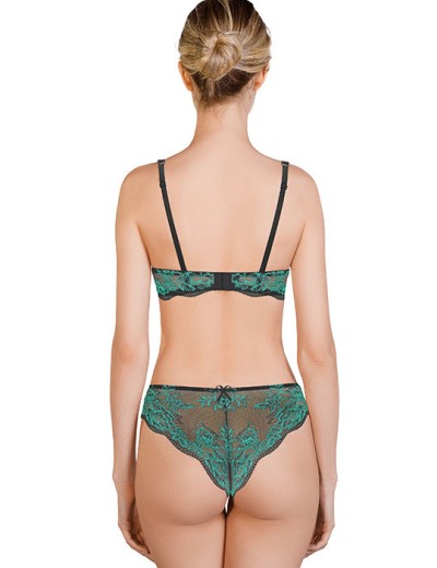 Комплект бралетт и бразилиана Mioocchi LUNA 777878 grigio/verde, Цвет: grigio/verde, Размеры: 70C, изображение 2