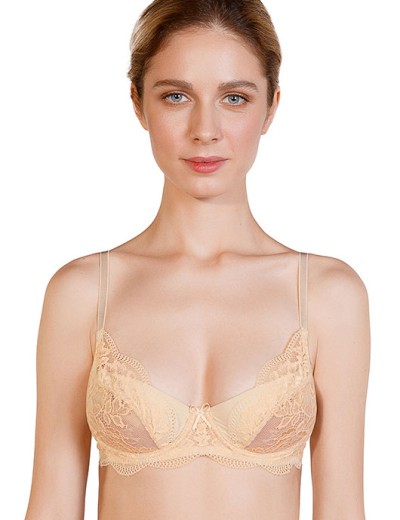 Комплект мягкая чашка и бразилиана Mioocchi LUNA 777978 avorio/oro, Цвет: avorio/oro, Размеры: 75B, изображение 4