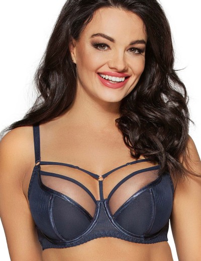 Мягкий бюстгальтер с декоративными бретелями Ava PROTEA 1923 M темно-синий, Цвет: темно-синий, Размеры: 75I, изображение 4