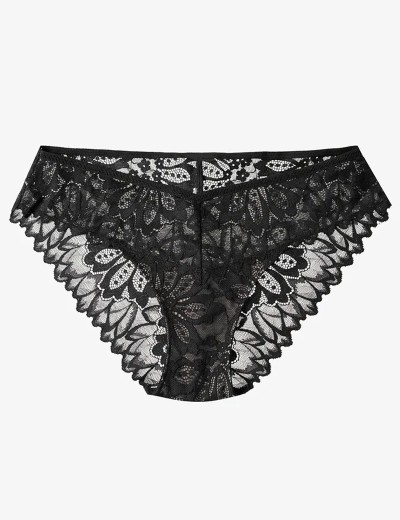 Кружевные трусики бразилиана Esotiq TIARA 40158 черный, Цвет: черный, Размеры: S, изображение 4