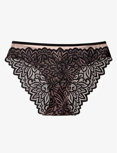 Трусики бразилиана Esotiq TROPHY 40344 черный+бежевый, Цвет: черный+бежевый, Размеры: S, изображение 4