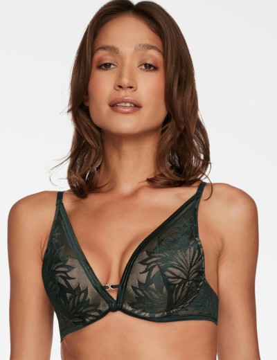 Кружевной бюстгальтер с пуш-ап Esotiq TOSHI 40002 изумруд, Цвет: изумруд, Размеры: 75D, изображение 3