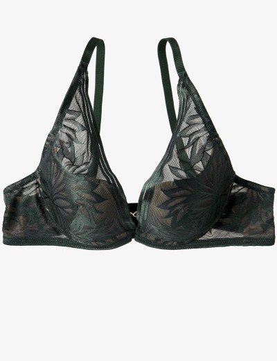 Кружевной бюстгальтер с пуш-ап Esotiq TOSHI 40002 изумруд, Цвет: изумруд, Размеры: 75D, изображение 7