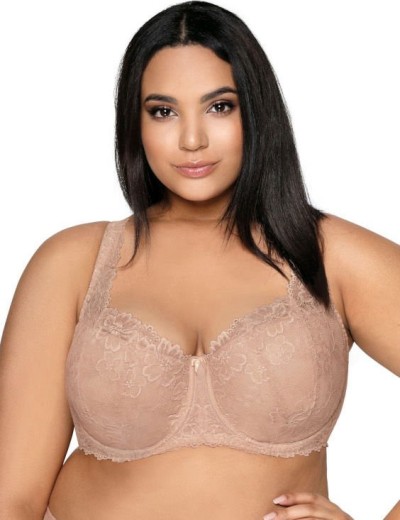 Кружевной бюстгальтер балконет MAT CARMELA BEZ 053-22, Цвет: бежевый, Размеры: 70B, изображение 2
