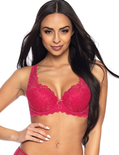 Бюстгальтер балконет тюльпан MAT CARMELA RUBINOWY M-053-22, Цвет: малиновый, Размеры: 65B, изображение 2
