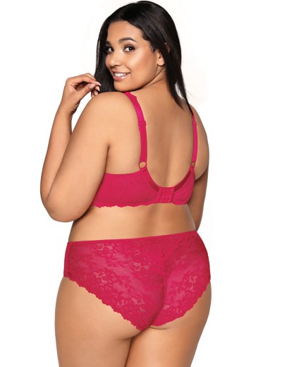 Трусы слипы миди MAT CARMELA RUBINOWY F-053-51-1, Цвет: малиновый, Размеры: S, изображение 4