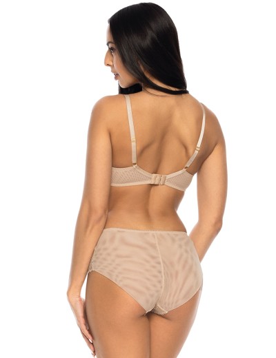 Высокие трусики слипы MAT MILOU bezowy F-3533-52, Цвет: бежевый, Размеры: M, изображение 4