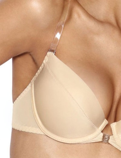 Бюстгальтер пуш-ап с силиконовой спинкой MAT PAULA bezowy M-537-1, Цвет: бежевый, Размеры: 65C, изображение 4