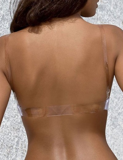 Бюстгальтер пуш-ап с силиконовой спинкой MAT PAULA bialy M-537-1, Цвет: белый, Размеры: 65D, изображение 6