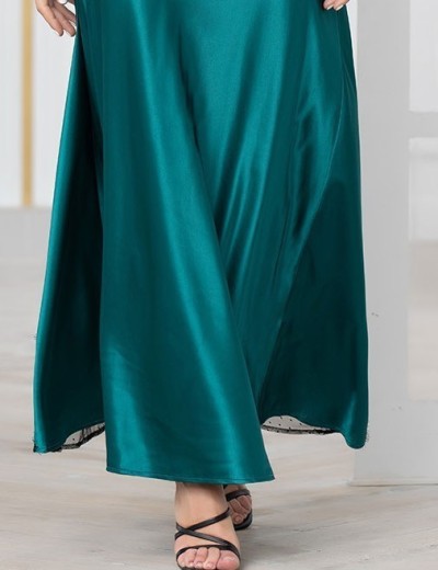 Длинная шелковая сорочка Mia-Amore WINDSOR 3888 изумруд, Цвет: изумруд, Размеры: M, изображение 6