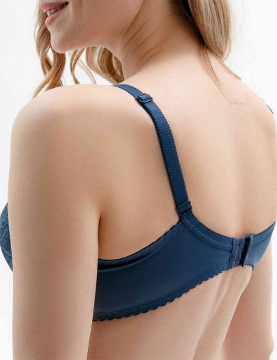 Бюстгальтер с плотной чашкой  Misstyle 2508 / 508 французский синий, Цвет: французский синий, Размеры: 75C, изображение 2