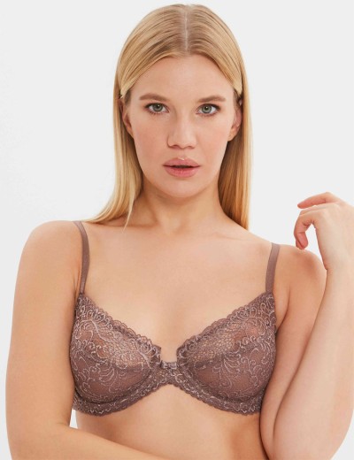 Кружевной мягкий бюстгальтер Misstyle 2543 перец, Цвет: перец, Размеры: 70C, изображение 4