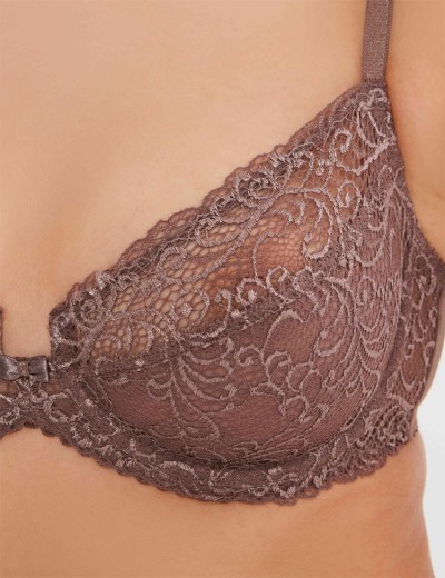 Кружевной мягкий бюстгальтер Misstyle 2543 перец, Цвет: перец, Размеры: 70C, изображение 3