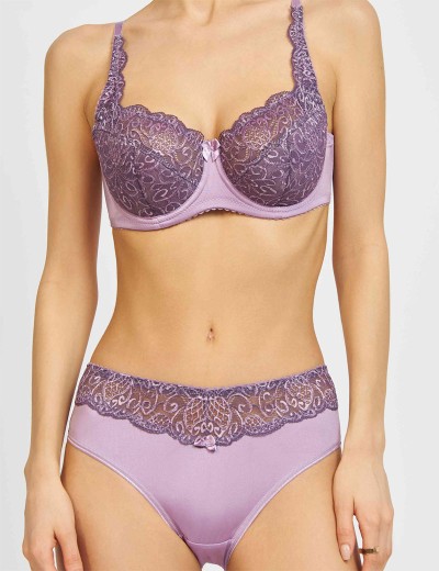 Бюстгальтер полумягкий биколор Simona M 900 серо-туман, Цвет: серо-туман, Размеры: 90E, изображение 2