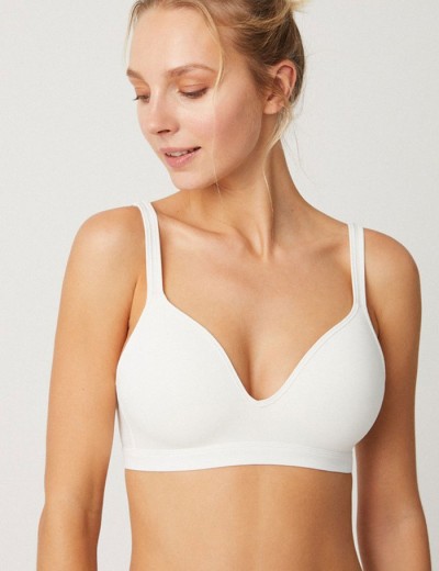 Бюстгальтер триангул без косточек Ysabel Mora 10033 ESSENTIALS белый, Цвет: белый, Размеры: S, изображение 4