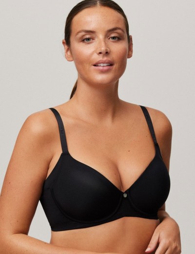 Бюстгальтер с гладкой чашкой Ysabel Mora 10038 ESSENTIALS черный, Цвет: черный, Размеры: 85D, изображение 4