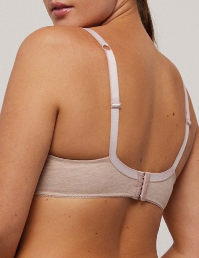 Хлопковый бюстгальтер без косточек Ysabel Mora 10062 LAPURESA бежевый, Цвет: бежевый, Размеры: 80D, изображение 2