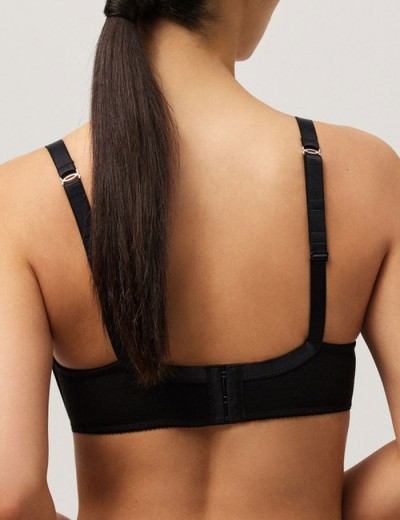 Хлопковый бюстгальтер без косточек Ysabel Mora 10062 LAPURESA черный, Цвет: черный, Размеры: 90D, изображение 2