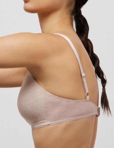 Хлопковый бюстгальтер без косточек Ysabel Mora 10067 LAPURESA бежевый, Цвет: бежевый, Размеры: 75B, изображение 3