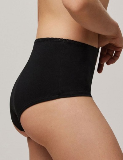 Высокие трусы слипы Ysabel Mora 10075 LAPURESA черный, Цвет: черный, Размеры: M, изображение 3