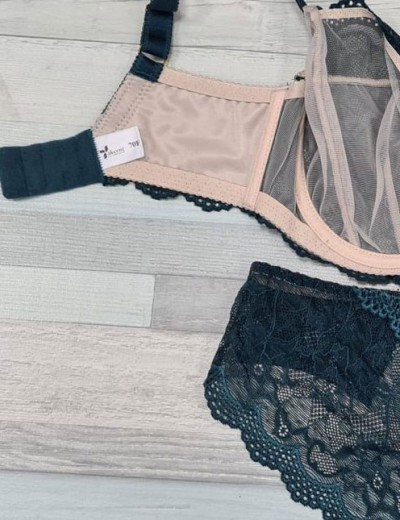 Мягкий бюстгальтер на большую грудь Akcent A-36 M, Цвет: изумруд, Размеры: 105C, изображение 9