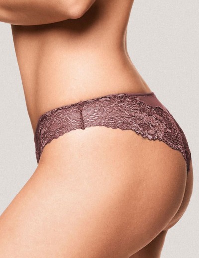 Модный комплект пуш-ап и бразилиана Lormar SATEN Sat52054 malva, Цвет: malva (мальва), Размеры: 65B, изображение 5