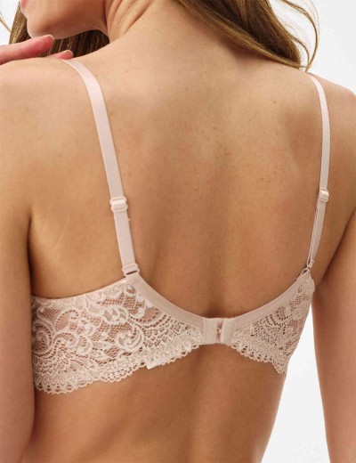 Бюстгальтер балконет пуш-ап Nikol Djumon 132 10 серебристый пион, Цвет: серебристый пион, Размеры: 70E, изображение 2