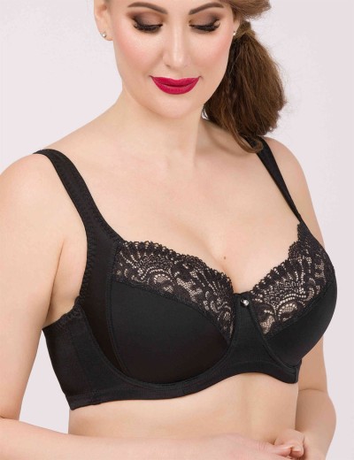 Бюстгальтер мягкий с подкроем Nikol Djumon 132 15B черный, Цвет: черный, Размеры: 90H, изображение 2 Бюстгальтер мягкий с подкроем Nikol Djumon 132 15B черный, Цвет: черный, Размеры: 90H, изображение 2