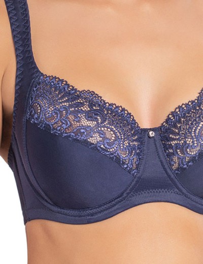 Бюстгальтер мягкий с подкроем Nikol Djumon 132 15B темно-синий, Цвет: темно-синий, Размеры: 75H, изображение 3