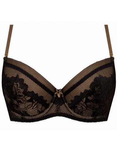 Бюстгальтер балконет съемный пуш-ап Nipplex ZARA P-UP черный, Цвет: черный, Размеры: 70D, изображение 8