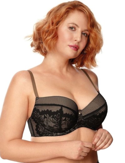 Бюстгальтер на тонком поролоне Nipplex ZARA U черный, Цвет: черный, Размеры: 70E, изображение 3