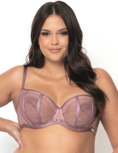 Открытый бюстгальтер балконет Nipplex ZORA M тауп, Цвет: тауп, Размеры: 95C, изображение 3