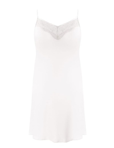 Атласная сорочка на тонких бретельках Nipplex ZORA молочная пудра, Цвет: молочная пудра, Размеры: XL, изображение 3