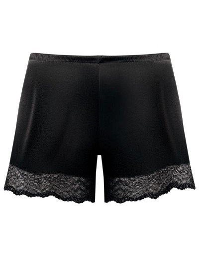 Атласная пижама топ и шорты Nipplex ZORA PAJAMAS черный, Цвет: черный, Размеры: XL, изображение 6