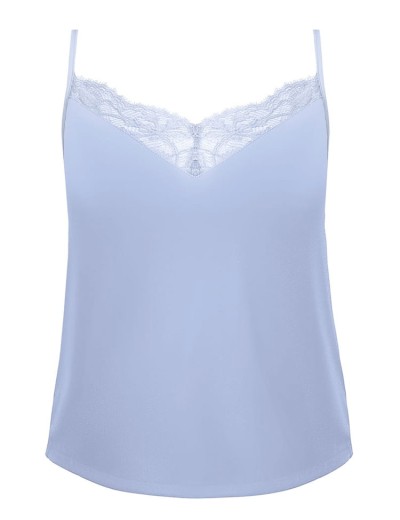 Атласная пижама топ и шорты Nipplex ZORA PAJAMAS голубой, Цвет: голубой, Размеры: 2XL, изображение 3