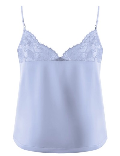 Атласная пижама топ и шорты Nipplex ZORA PAJAMAS голубой, Цвет: голубой, Размеры: 2XL, изображение 4