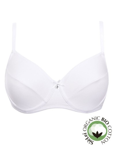 Бюстгальтер мягкий хлопковый Sielei NATURAL COTTON 1442 bianco, Цвет: bianco (белый), Размеры: 80C, изображение 4